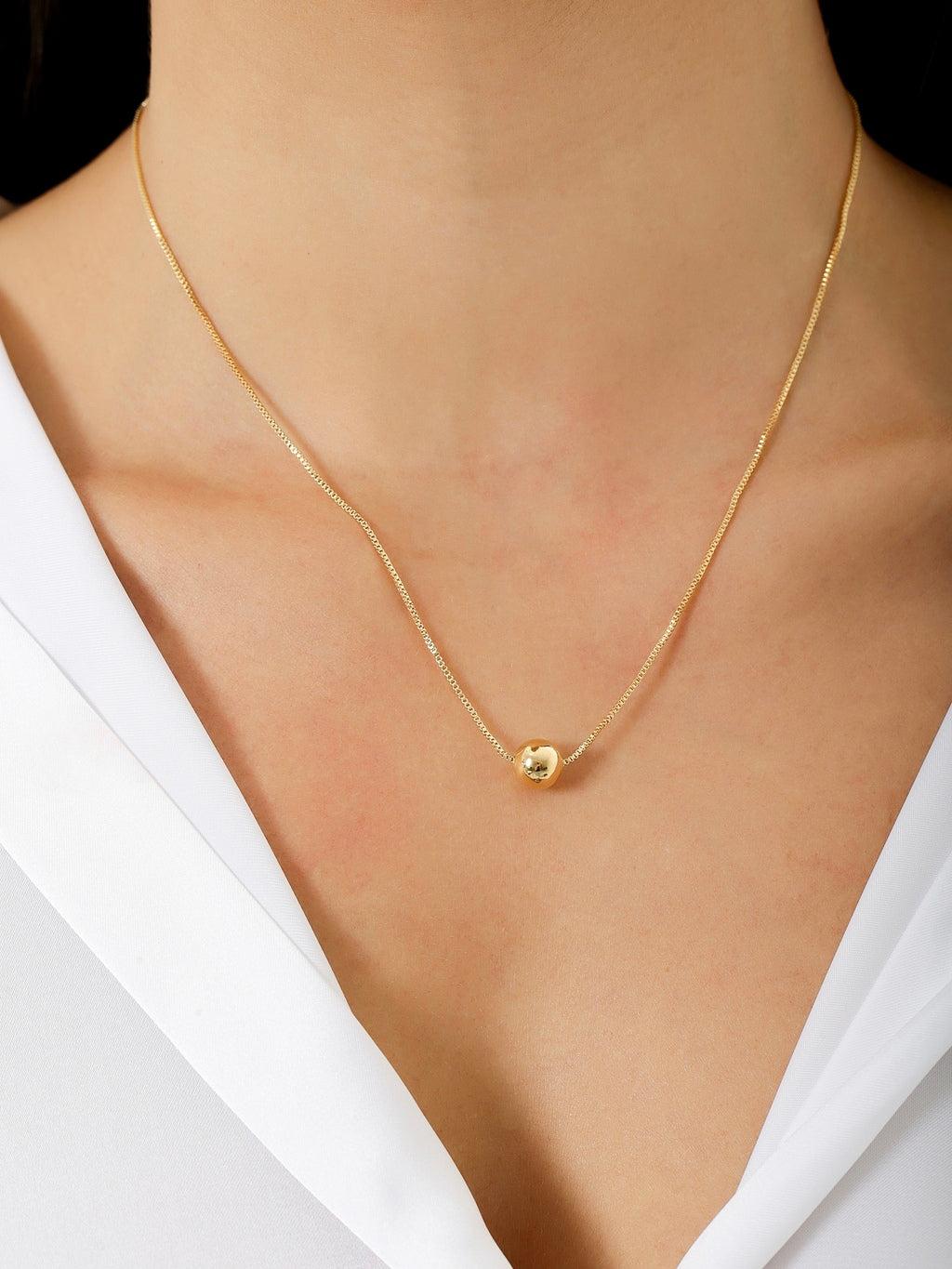 Colar de esfera (45cm + extensor)