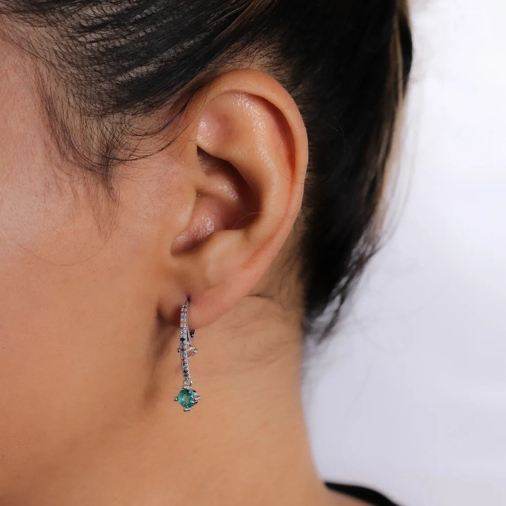 Brinco argola rainbown