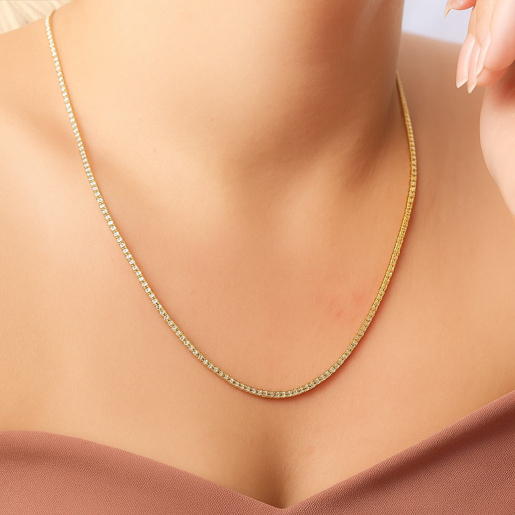 Colar riviera cristal (55cm+ extensor)