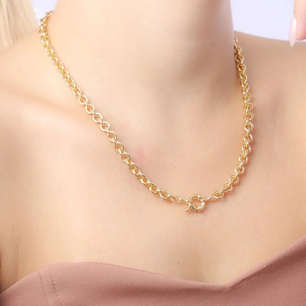 Corrente elo português com fecho boia (60cm)