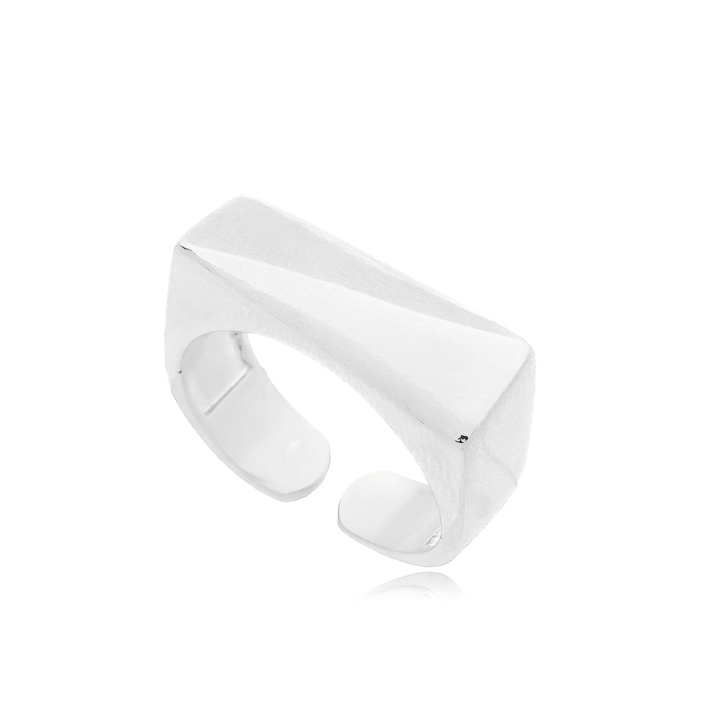 Anel retangular estilo